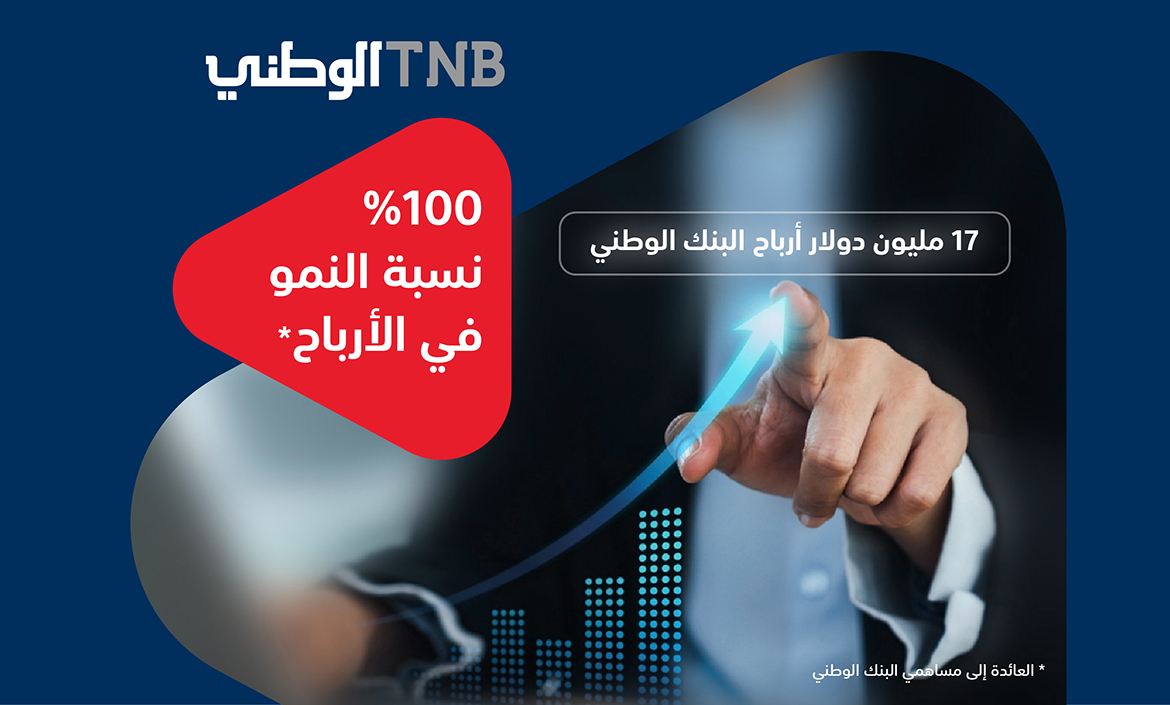 البنك الوطني يحقق أرباحاً تاريخية للعام 2022 بنمو الأرباح العائدة للمساهمين بنسبة 100% عن العام 2021